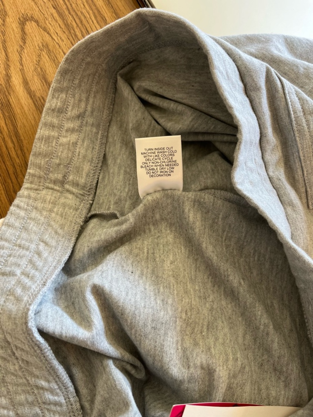 Juicy Couture Light Gray Skirt Kangaroo Pockets with Pink Crown Accent - Picture 8 of 10